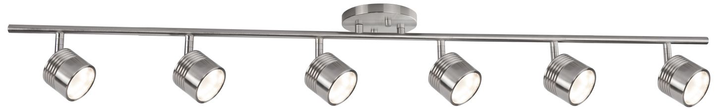Lyra 6-Light Brushed Nickel LED Track Fixture