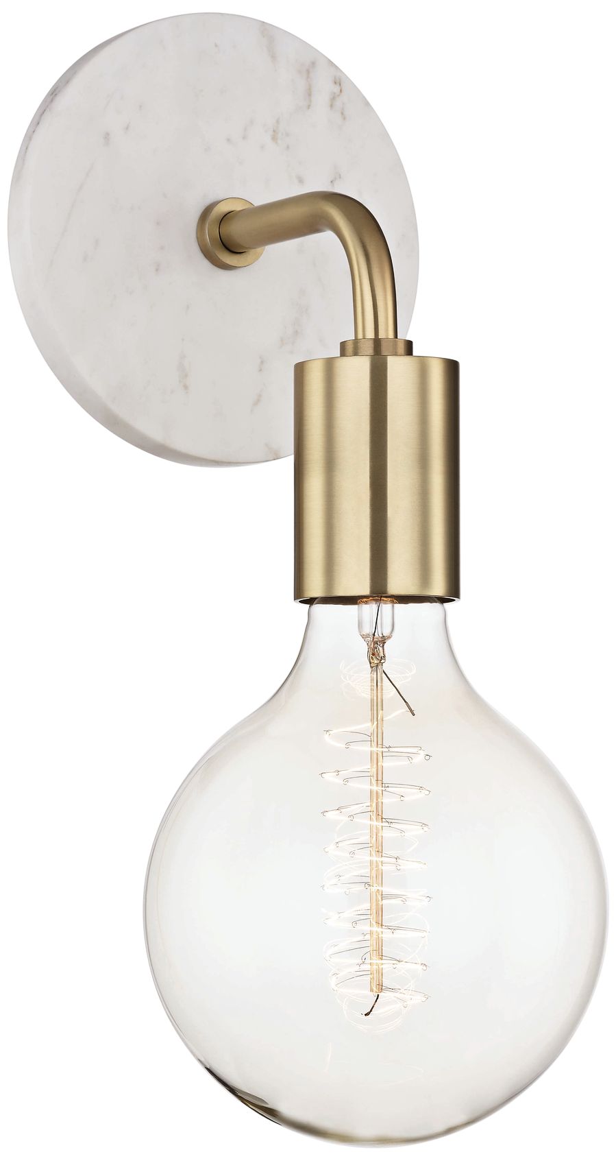 Mitzi Chloe 12 1/2" High Aged Brass Wall Sconce