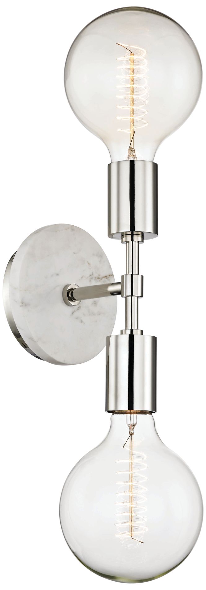 Mitzi Chloe 19 3/4" High Polished Nickel 2-Light Wall Sconce
