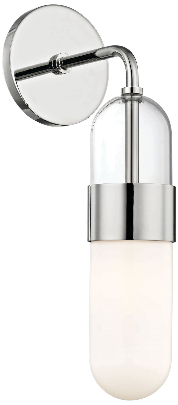 Mitzi Emilia 15" High Polished Nickel LED Wall Sconce