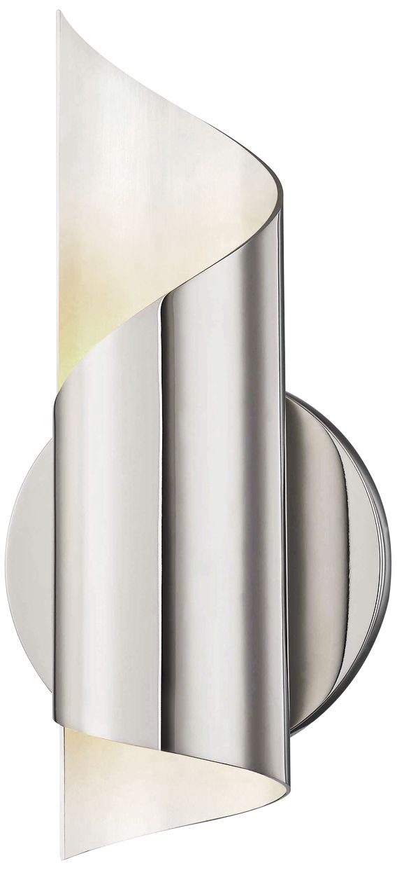 Mitzi Evie 10" High Polished Nickel LED Wall Sconce
