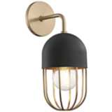 Mitzi Haley 13 1/2&quot; High Aged Brass Wall Sconce
