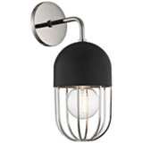 Mitzi Haley 14&quot; High Polished Nickel Wall Sconce