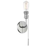 Mitzi Lexi 12 1/4&quot; High Polished Nickel Wall Sconce