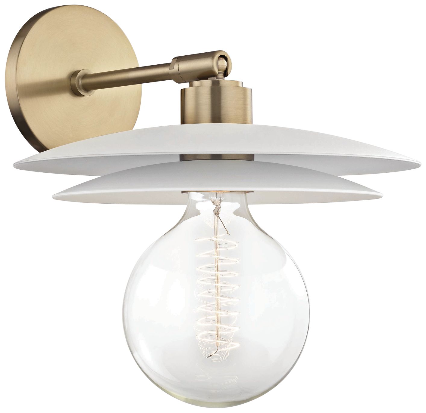 Mitzi Milla 12" High Aged Brass Wall Sconce