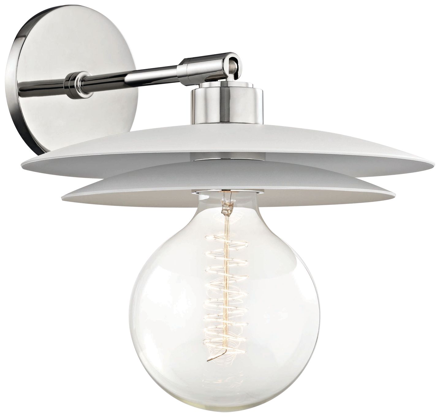 Mitzi Milla 12" High Polished Nickel Wall Sconce