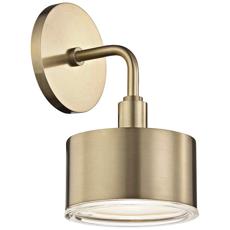 Mitzi Nora 9" High Aged Brass LED Wall Sconce - #46E45 ... Mitzi Nora 9" High Aged Brass LED Wall Sconce - #46E45 ... on Aged Brass Wall Sconce id=46820