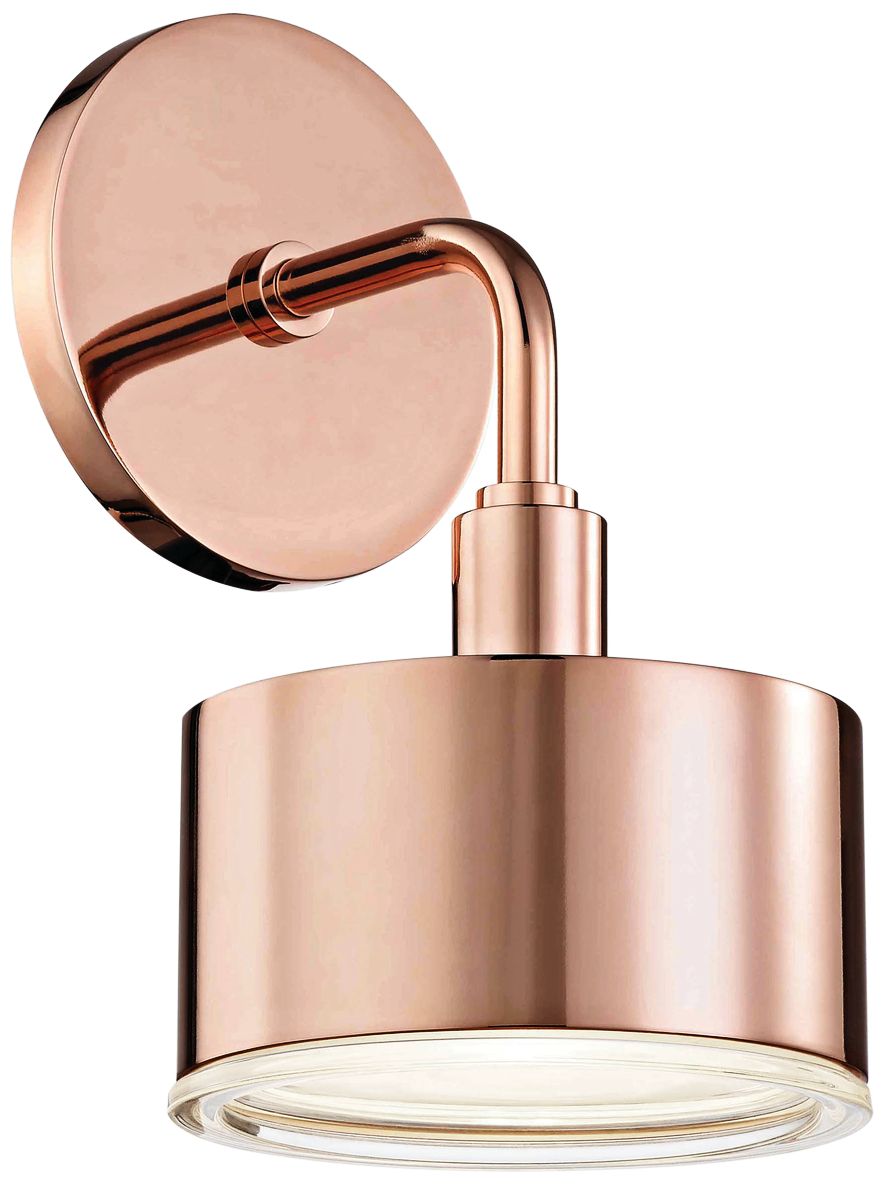 Mitzi Nora 9" High Polished Copper LED Wall Sconce