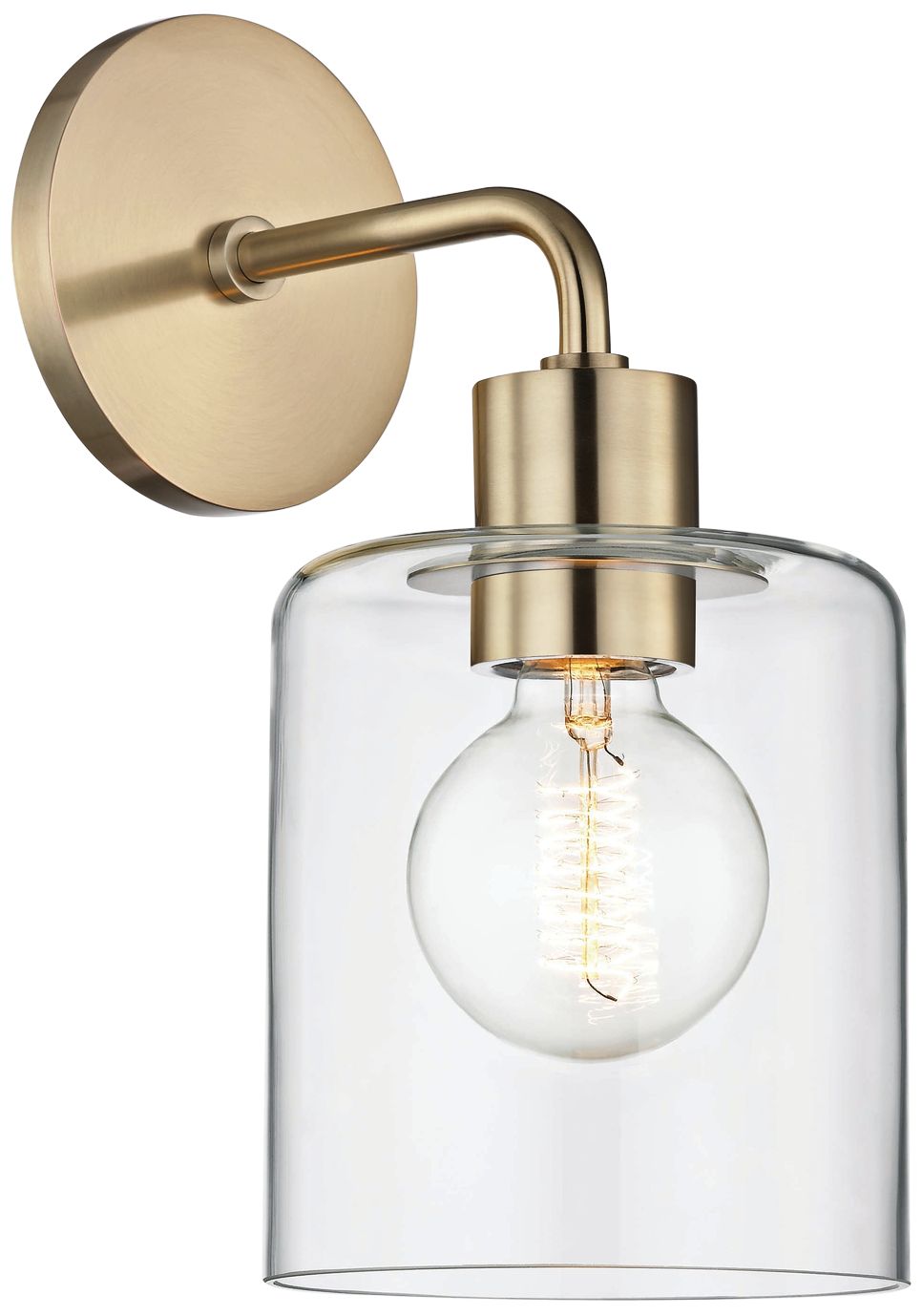 Mitzi Neko 12" High Aged Brass Wall Sconce