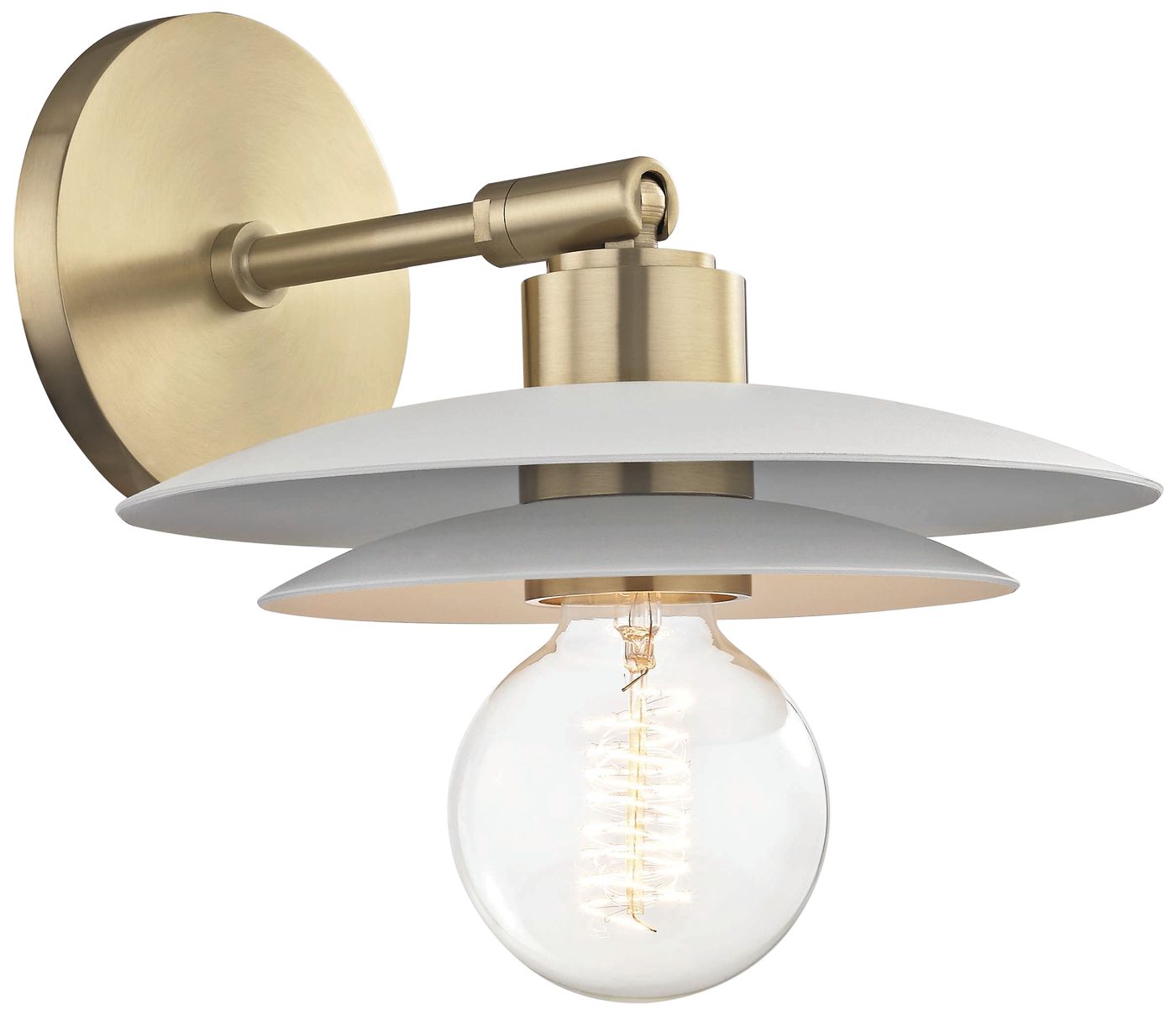 Mitzi Milla 9" High Aged Brass Wall Sconce