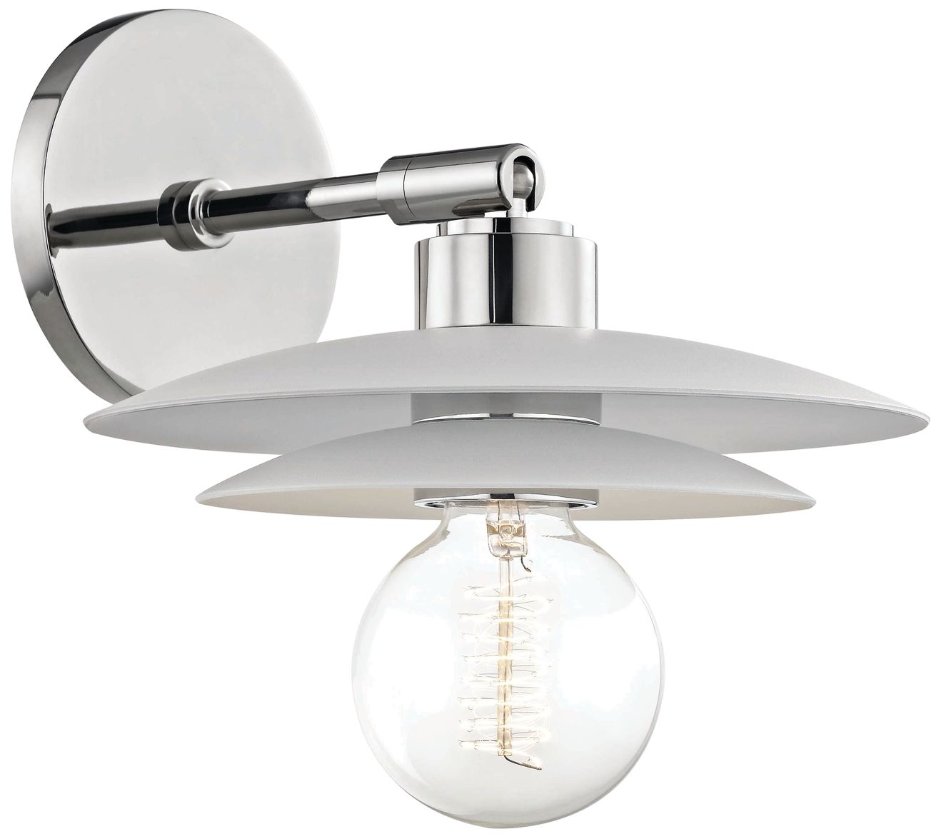 Mitzi Milla 9" High Polished Nickel Wall Sconce