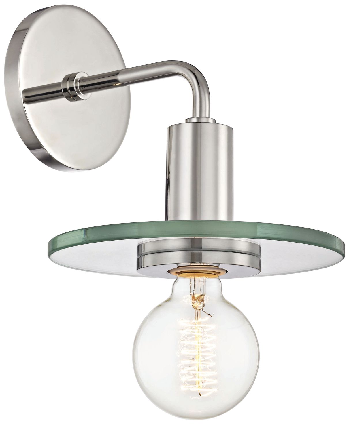 Mitzi Peyton 11 1/4" High Polished Nickel Wall Sconce