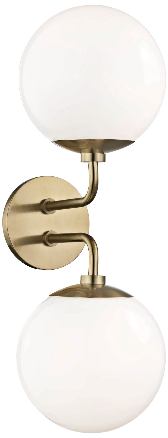 Mitzi Stella 20" High Aged Brass 2-Light Wall Sconce