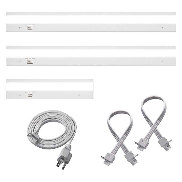 Wac 6 Piece White Led Under Cabinet Light Kit 46h02 Lamps Plus