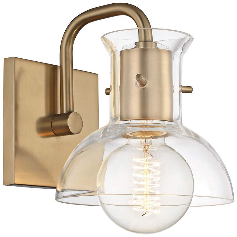 Mitzi Riley 8" High Aged Brass Wall Sconce - #46J82 ... Mitzi Riley 8" High Aged Brass Wall Sconce - #46J82 ... on Aged Brass Wall Sconce id=89538