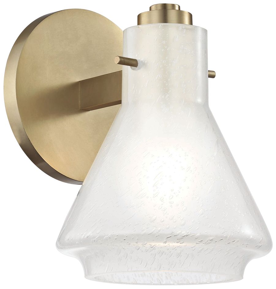 Mitzi Rosie 7 1/2" High Aged Brass Wall Sconce