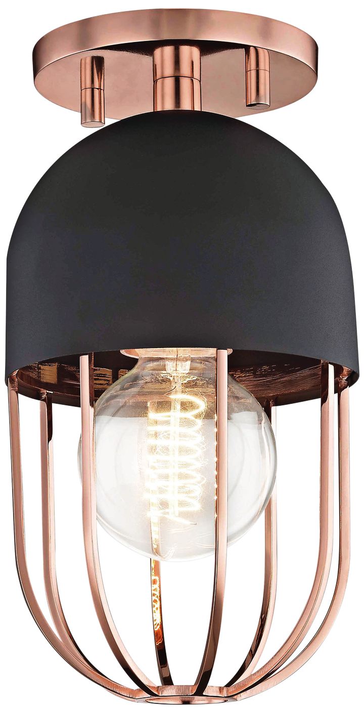 Mitzi Haley 5 1/2" Wide Polished Copper Ceiling Light