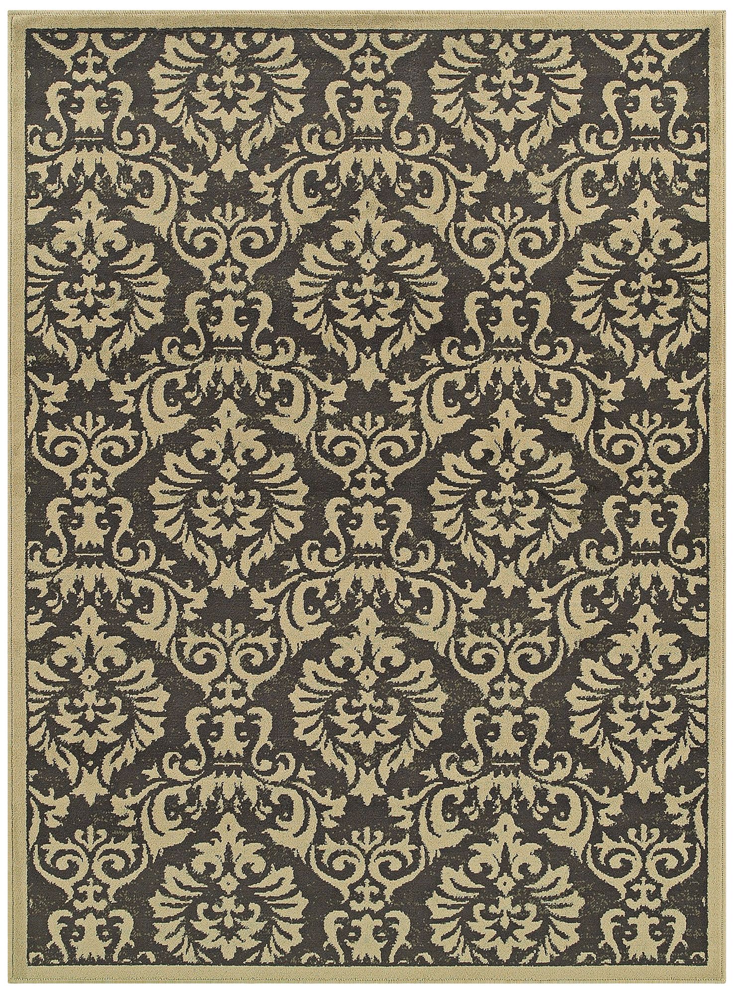 Brentwood 530K9 Charcoal and Ivory Area Rug 