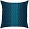 Optic Azure Blue 20" Square Indoor-Outdoor Decorative Pillow