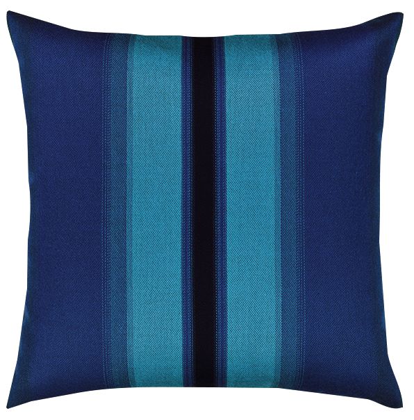 Ombre Azure Blue 20" Square Indoor-Outdoor Decorative Pillow