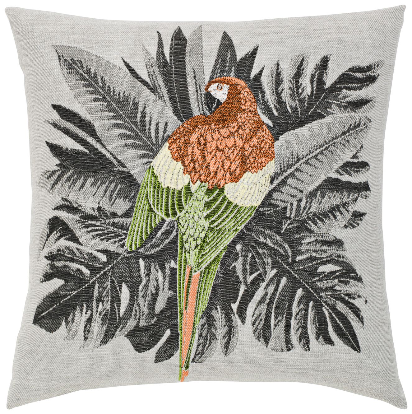 Elaine Smith Macaw 20" Square Indoor-Outdoor Pillow
