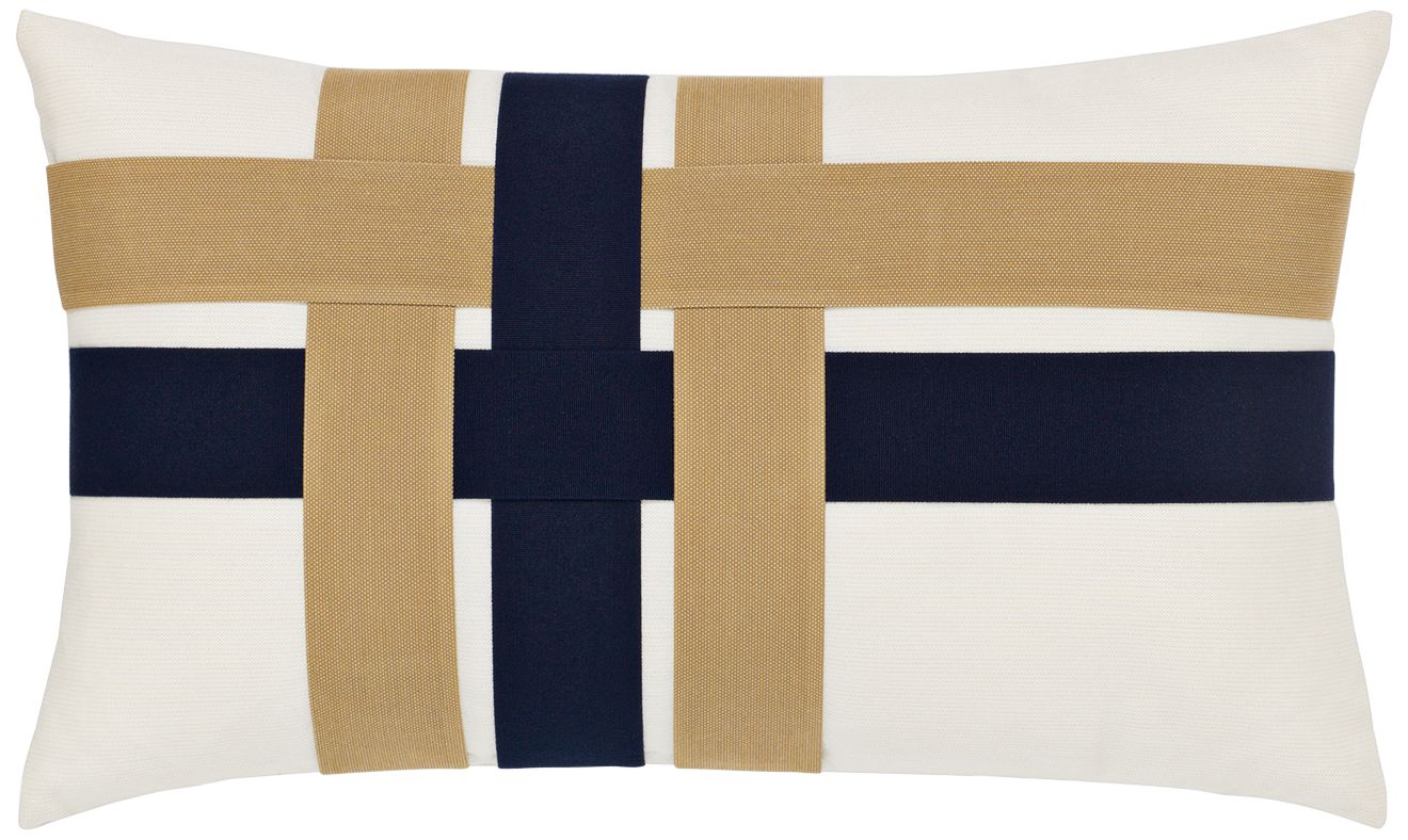 Woven Shimmer 20" x 12" Lumbar Indoor-Outdoor Pillow