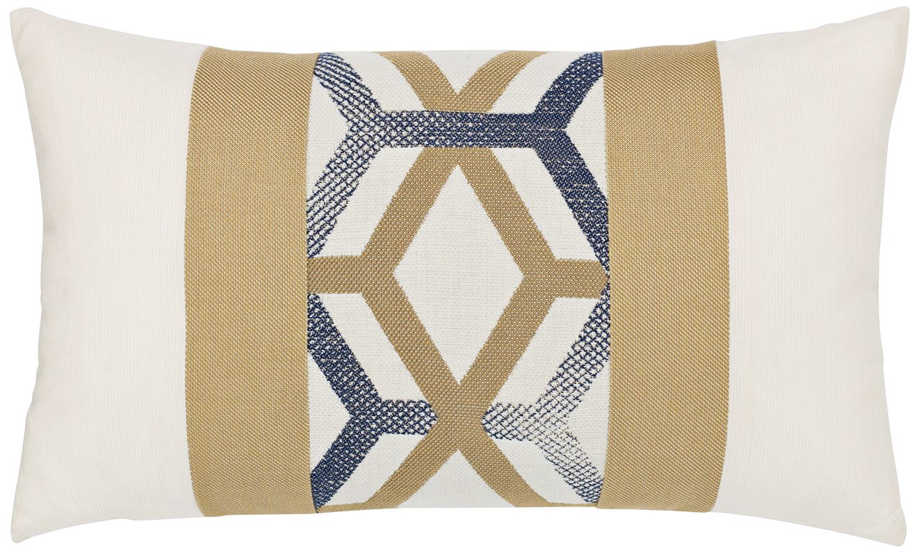 Luminous Lines 20" x 12" Lumbar Indoor-Outdoor Pillow