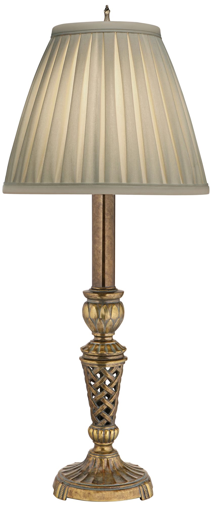 Stiffel Glenna Amber Tortoise Shell Buffet Table Lamp