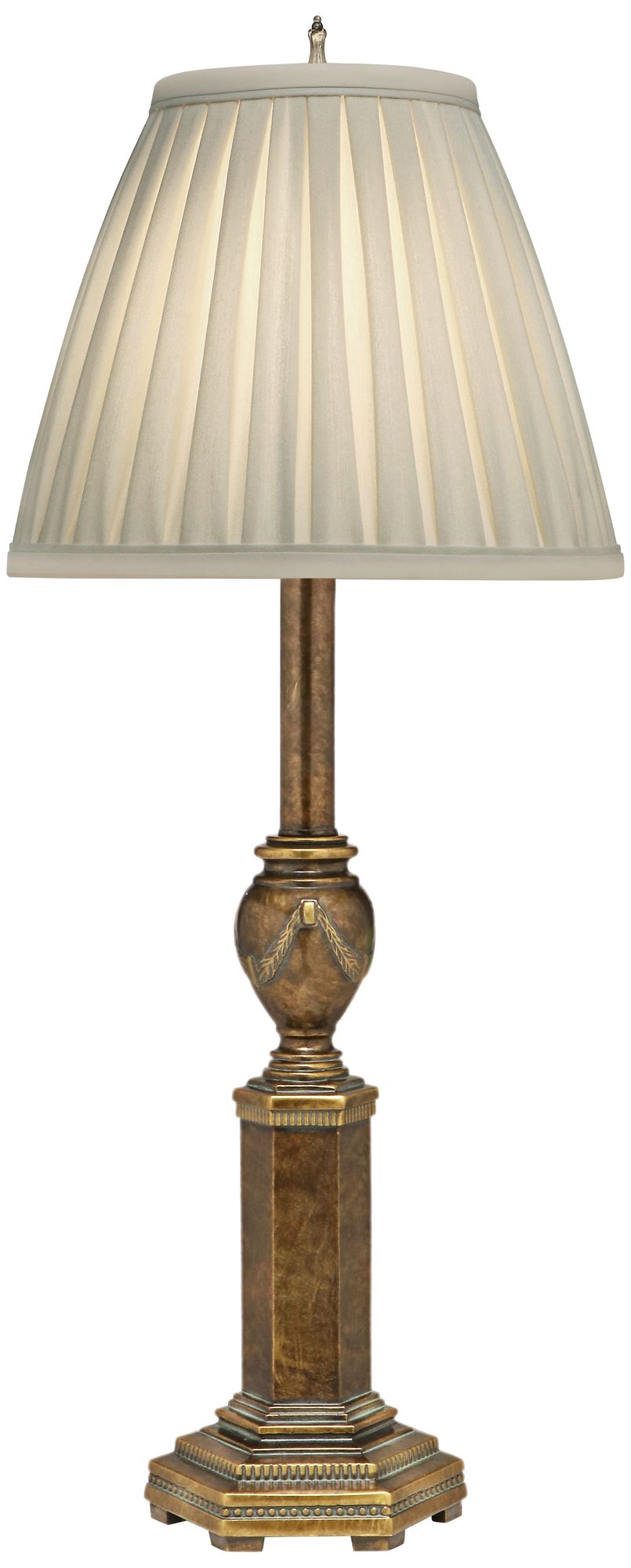 Stiffel Larsen Amber Tortoise Shell Buffet Table Lamp