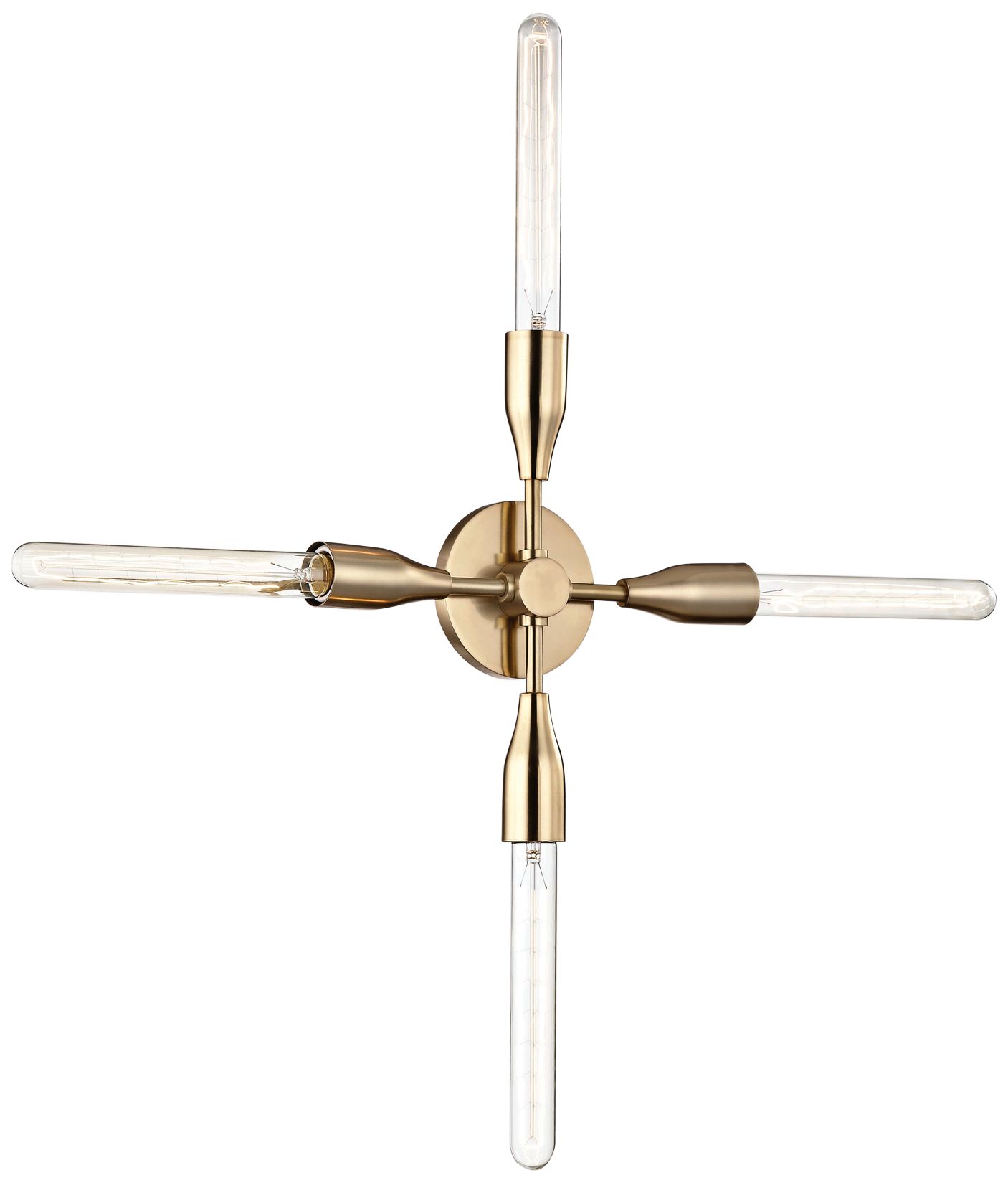 Mitzi Tara 29 3/4" High Aged Brass 4-Light Wall Sconce