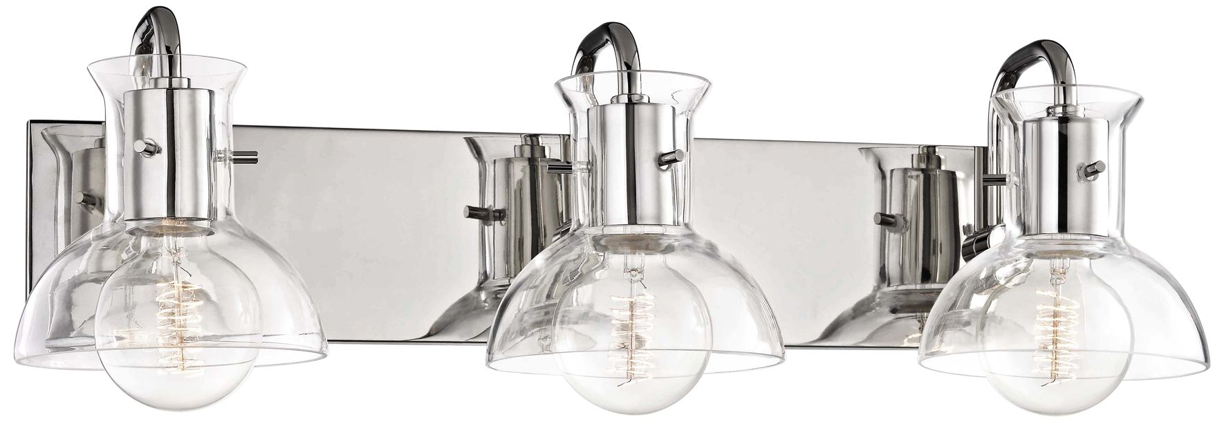 Mitzi Riley 24" Wide Polished Nickel 3-Light Bath Light