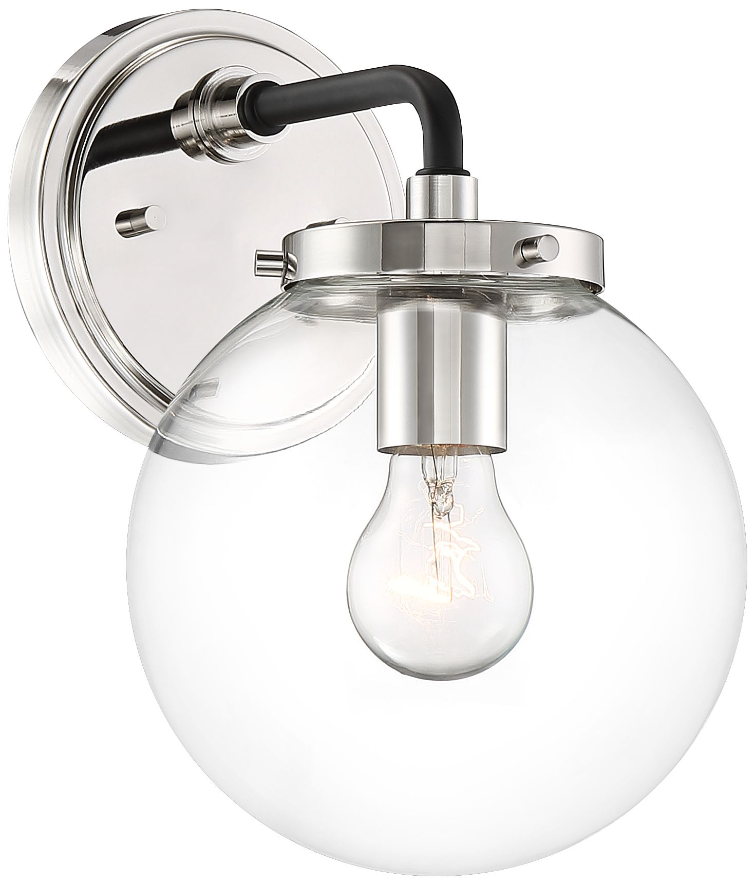 Possini Euro Fairling 10 1 2 High Glass Globe Wall Sconce 46p96 Lamps Plus