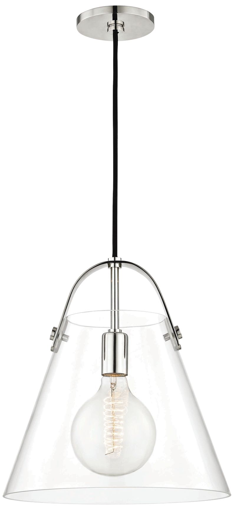 Mitzi Karin 12 3/4" Wide Polished Nickel Pendant Light