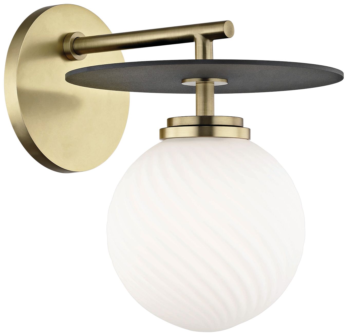 Mitzi Ellis 8 3/4" High Aged Brass LED Wall Sconce