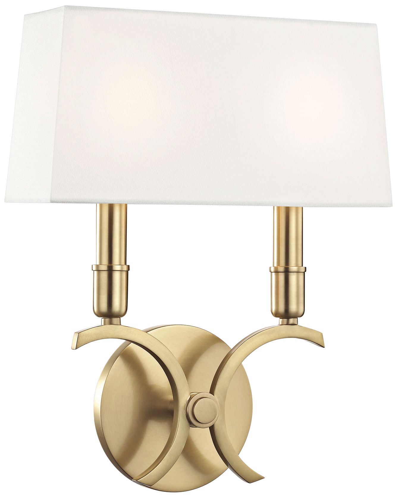 Mitzi Gwen 13 1/4" High Aged Brass 2-Light Wall Sconce