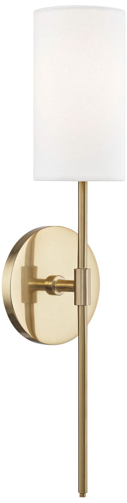 Mitzi Olivia 18 3/4" High Aged Brass Wall Sconce