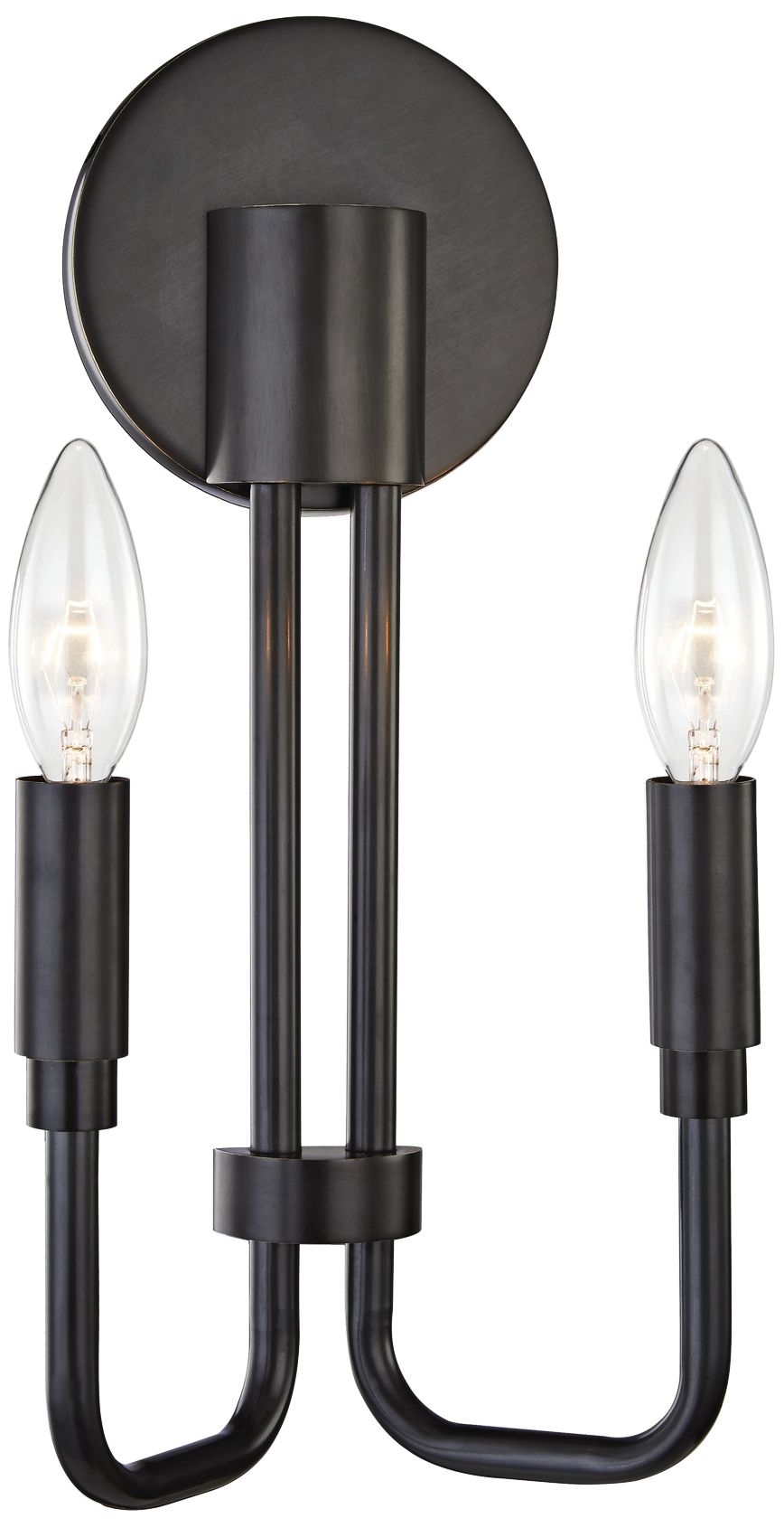 Mitzi Brigitte 12 1/2" High Old Bronze 2-Light Wall Sconce