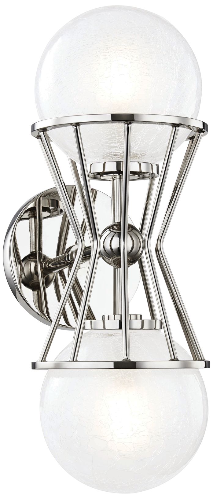 Mitzi Petra 14 1/4" High Polished Nickel 2-Light Wall Sconce