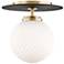 Mitzi Ellis 7" Wide Aged Brass LED Ceiling Light