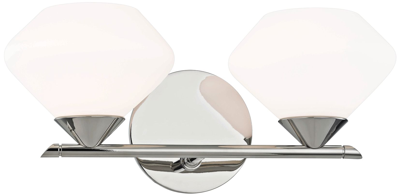 Mitzi Valerie 6" High Polished Nickel 2-Light Wall Sconce