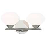 Mitzi Valerie 6&quot; High Polished Nickel 2-Light Wall Sconce
