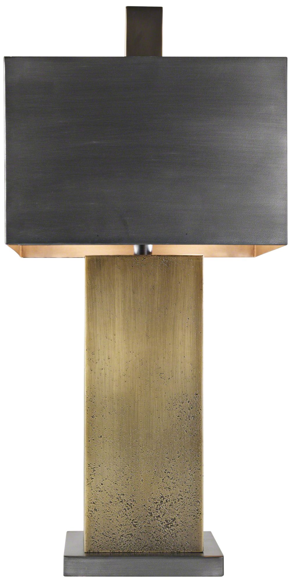 Tortoise Ombre Brass and Bronze Table Lamp