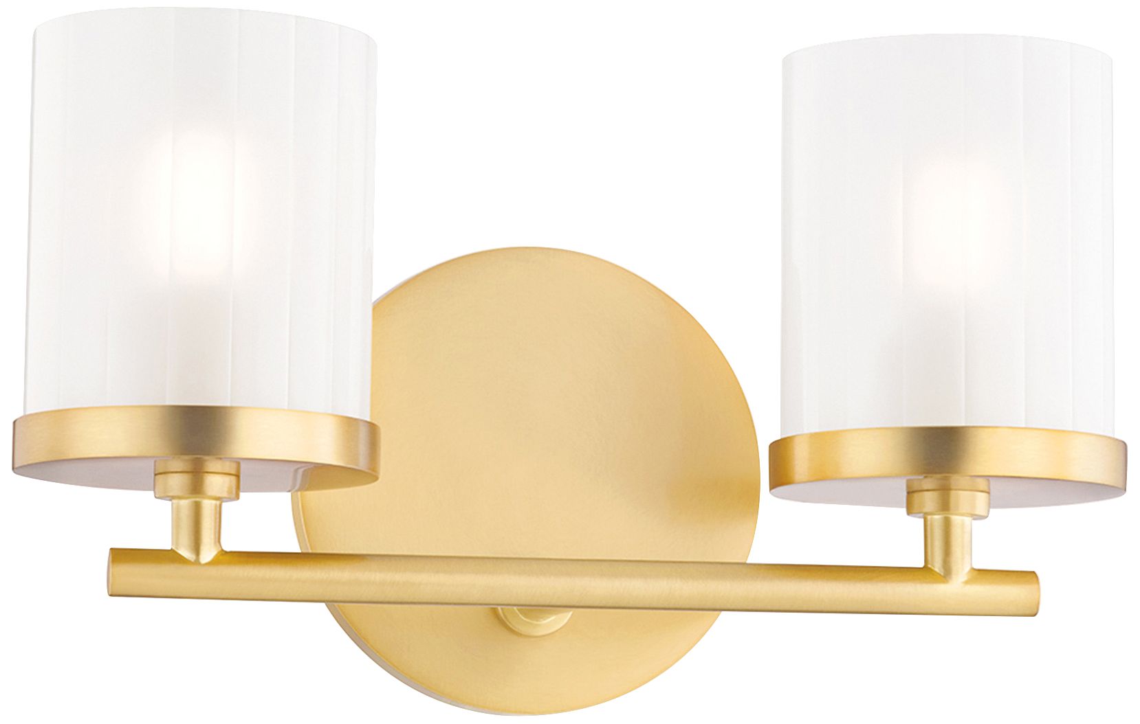 Mitzi Ryan 6 1/4" High Aged Brass 2-Light Wall Sconce