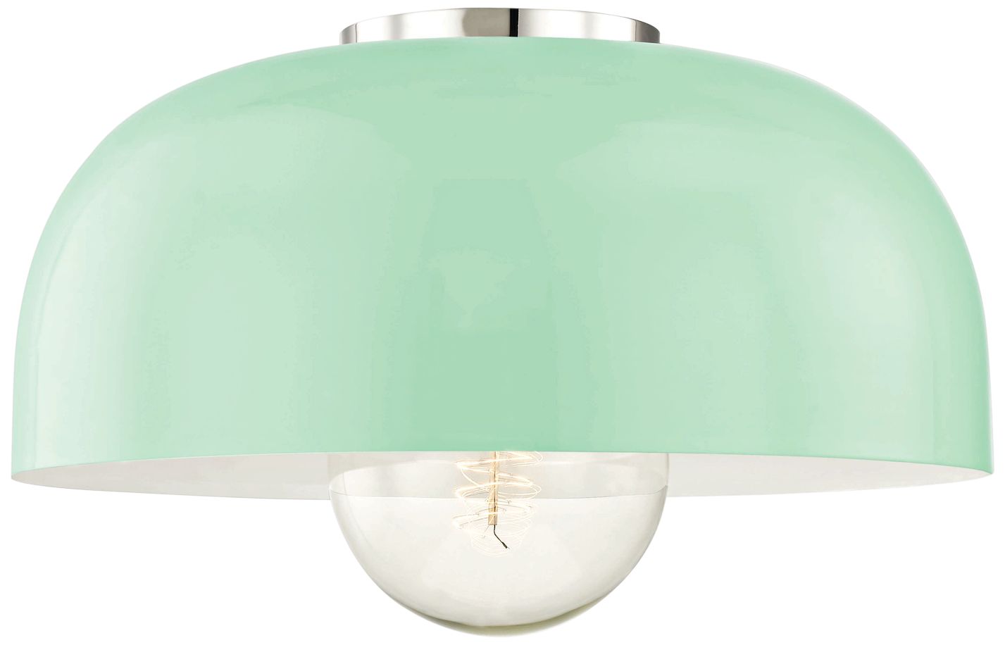 mid century flush mount light