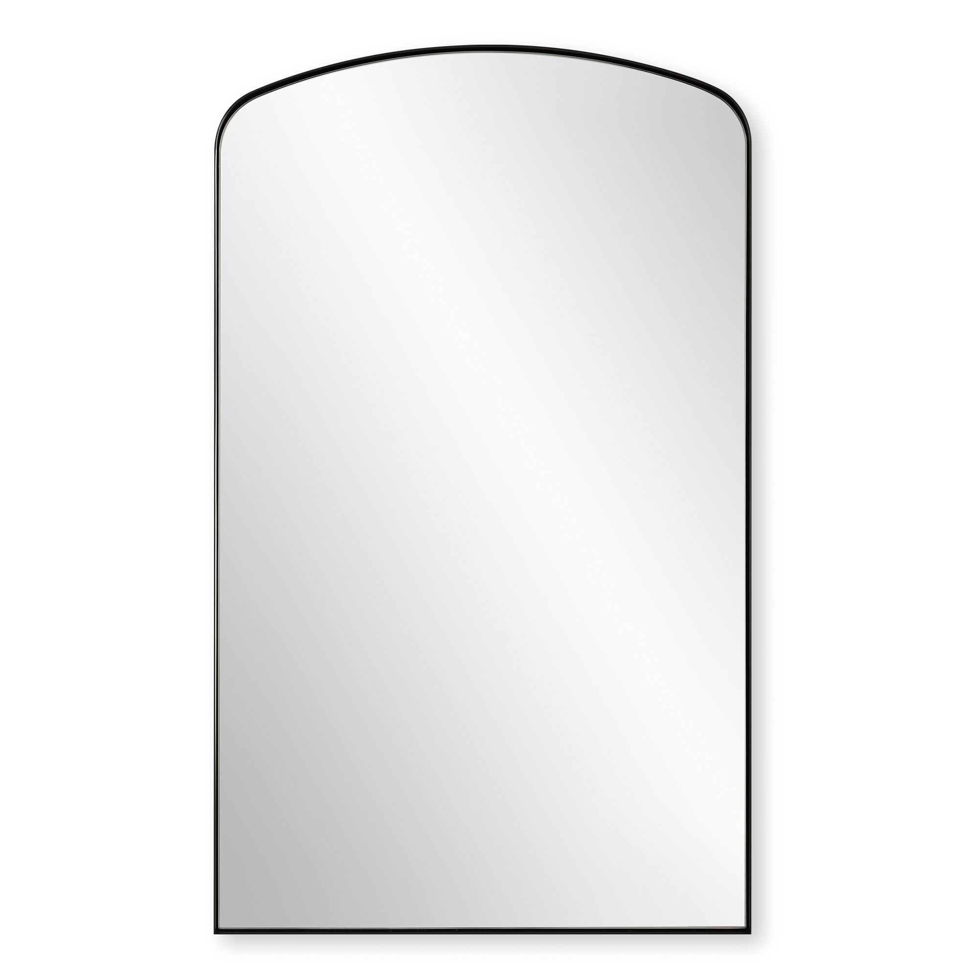 Uttermost Tordera Matte Black 24" x 40" Arch Wall Mirror