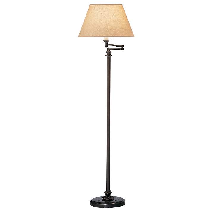 Robert Abbey Victorian Bronze 56 High Swing Arm Floor Lamp 47719 Lamps Plus