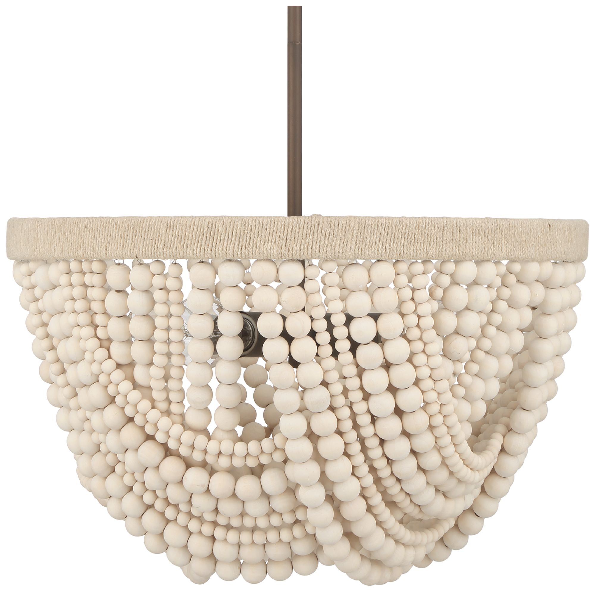 Hunter Autumndale Matte Bronze 4 Light Large Pendant Ceiling Light Fixture In Neutral