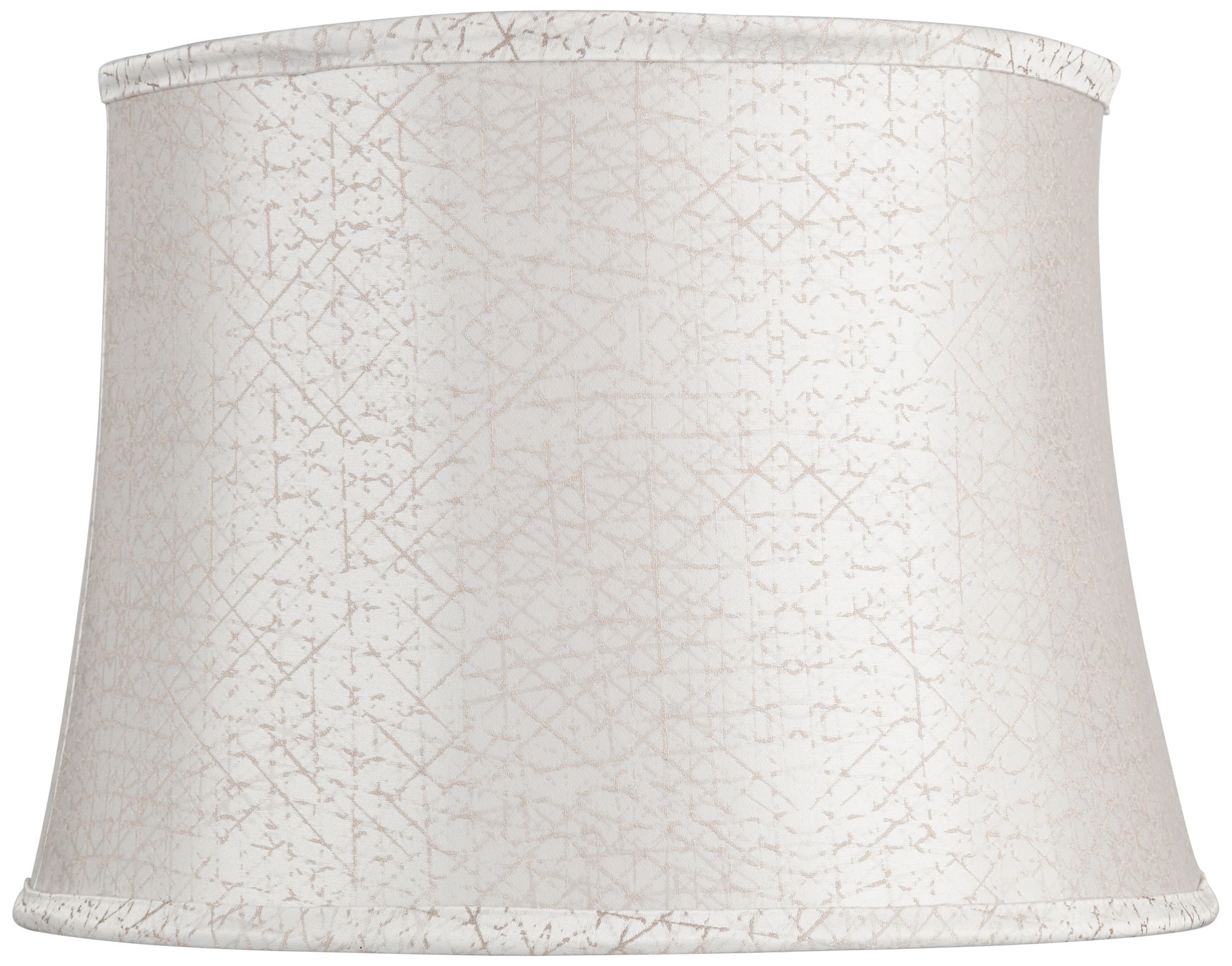 Cream with Gold Crossed Thread Bell Shade 12x14x11 (Spider)