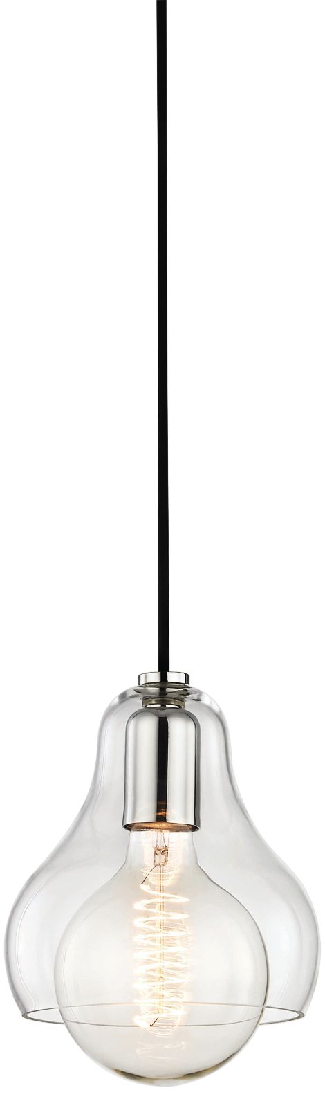 Mitzi Sadie 7 1/4" Wide Polished Nickel Mini Pendant