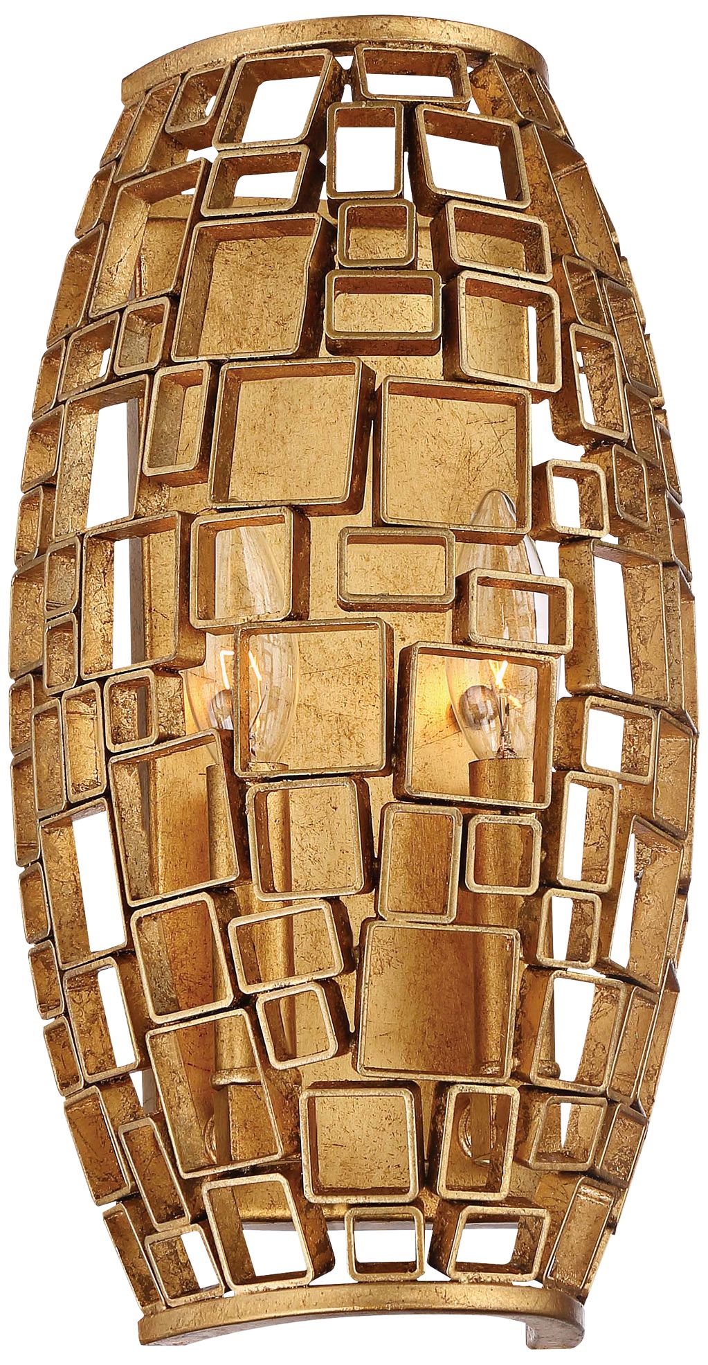 Abbondanza 13 1/2" High Halcyon Gold Wall Light Sconce